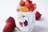 Glass Jar Strawberry Shortcake
