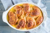 Cheesy Croissant Casserole