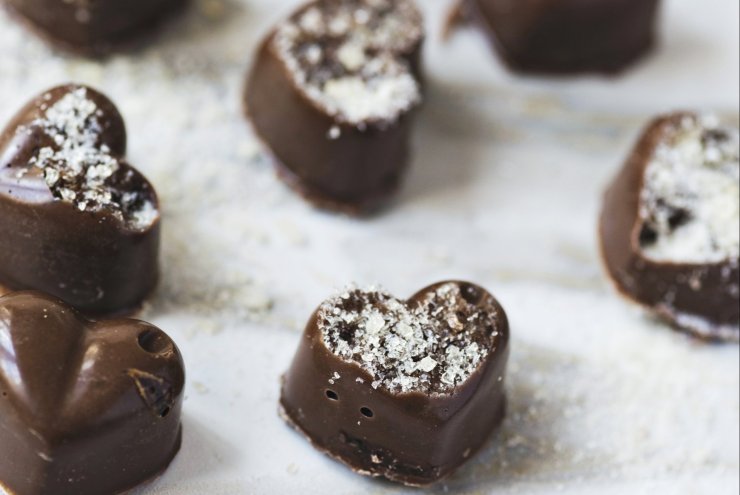 Dark Chocolate Ginger Hearts