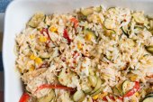 Chicken and Sweet Coconut Rice Casserole