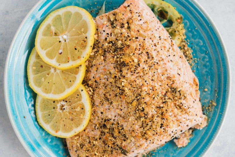 SlowCooked Lemon Pepper Salmon Food Gardening Network