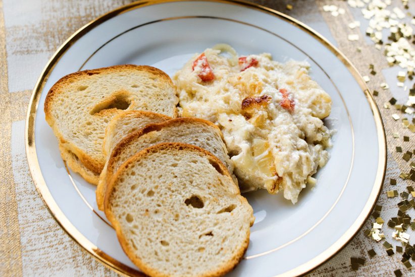 Three Cheese & Onion Dip Food Gardening Network