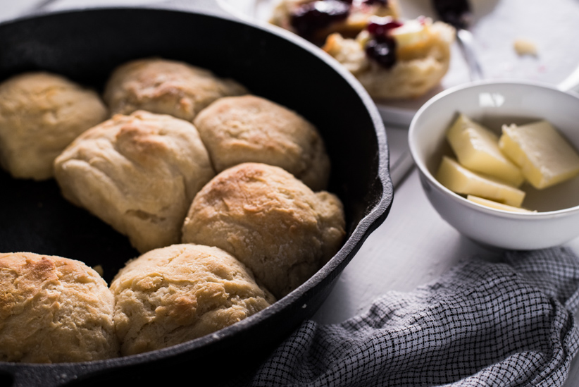 Cast Iron Skillet Biscuits From Scratch Food Gardening Network