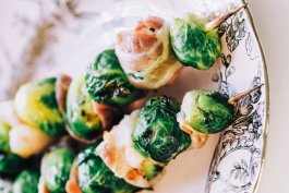 Grilled Bacon and Brussels Sprout Kabobs