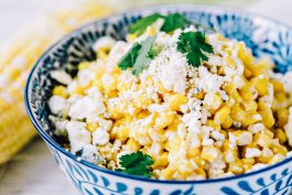 Grilled Corn and Blue Cheese