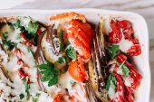 Sliced Tomato & Eggplant Parmesan Casserole