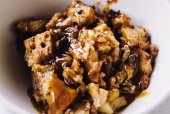 Caramel Apple Pecan Bread Pudding