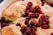 Cranberry Pear Cobbler