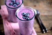 Blueberry tofu smoothie