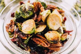 Roasted Cranberry-Pecan Brussels Sprouts