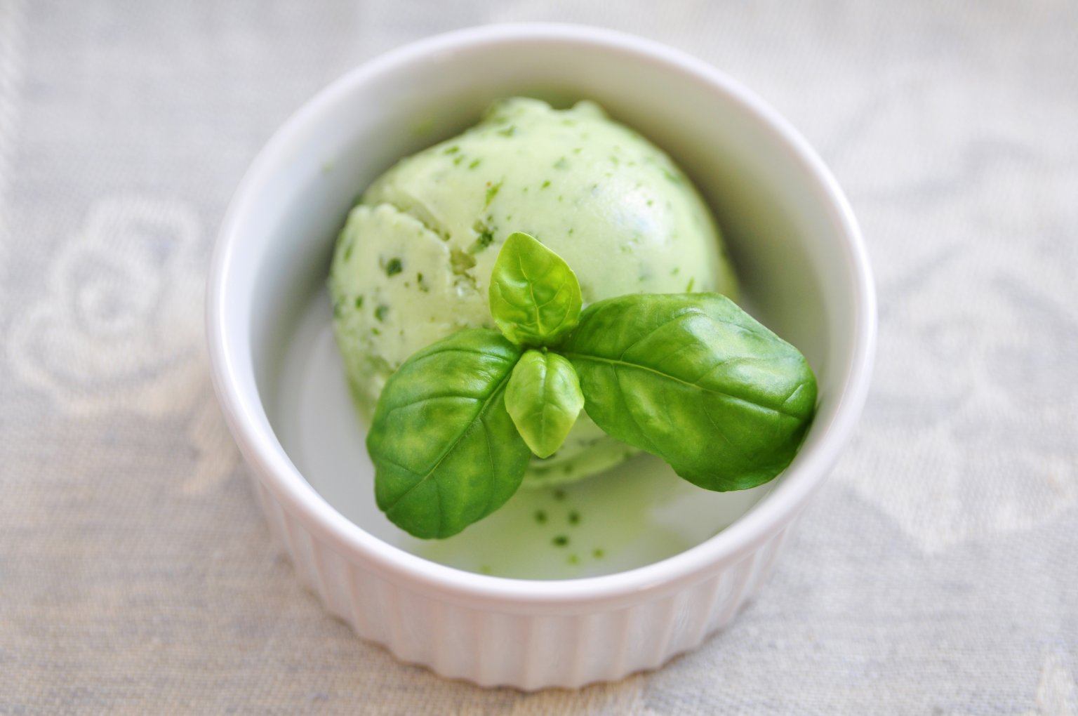 Basil Ice Cream Food Gardening Network