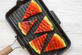 Grilled watermelon salad