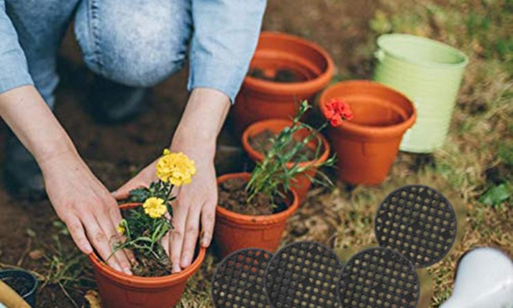 Premium Flower Pot Hole Mesh Pad