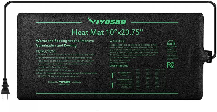 VIVOSUN Durable Waterproof Seedling Heat Mat