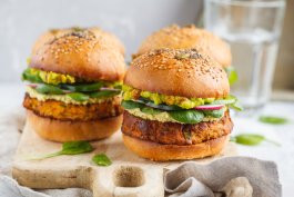 Savory Sweet Potato Burger