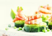 Shrimp and Cucumber Rounds