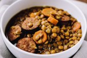 Slow Cooker Sausage Lentil Soup