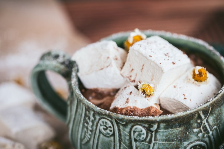 cocoa with camomile marshmallows
