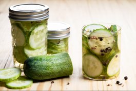 Quick Pickled Cucumbers.