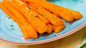 Pickled ginger carrots.