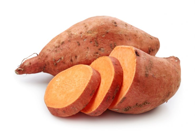 Orange sweet potatoes.