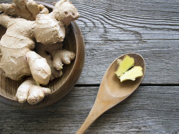 Ginger on a spoon how to use ginger