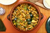 Garlicky Summer Squash and Fresh Corn.