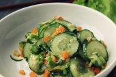 Easy Asian Cucumber Salad.