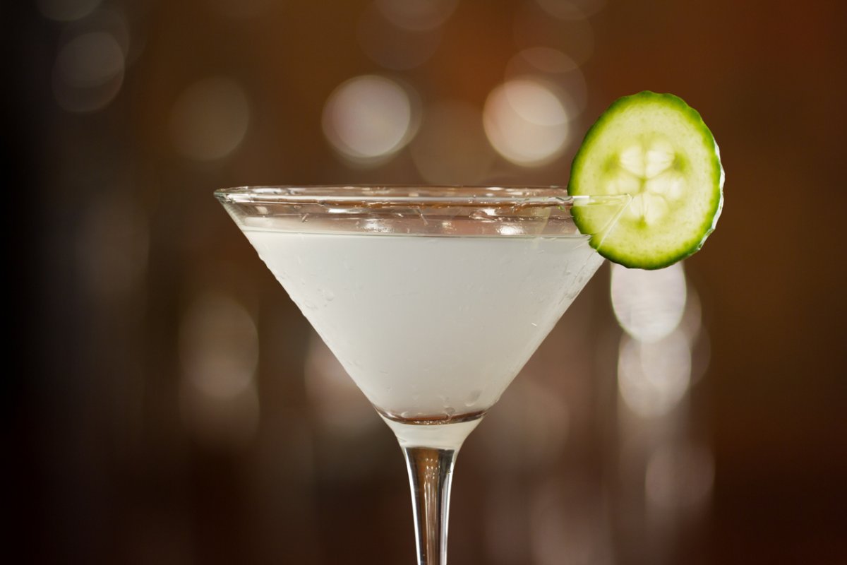 Cucumber martinis