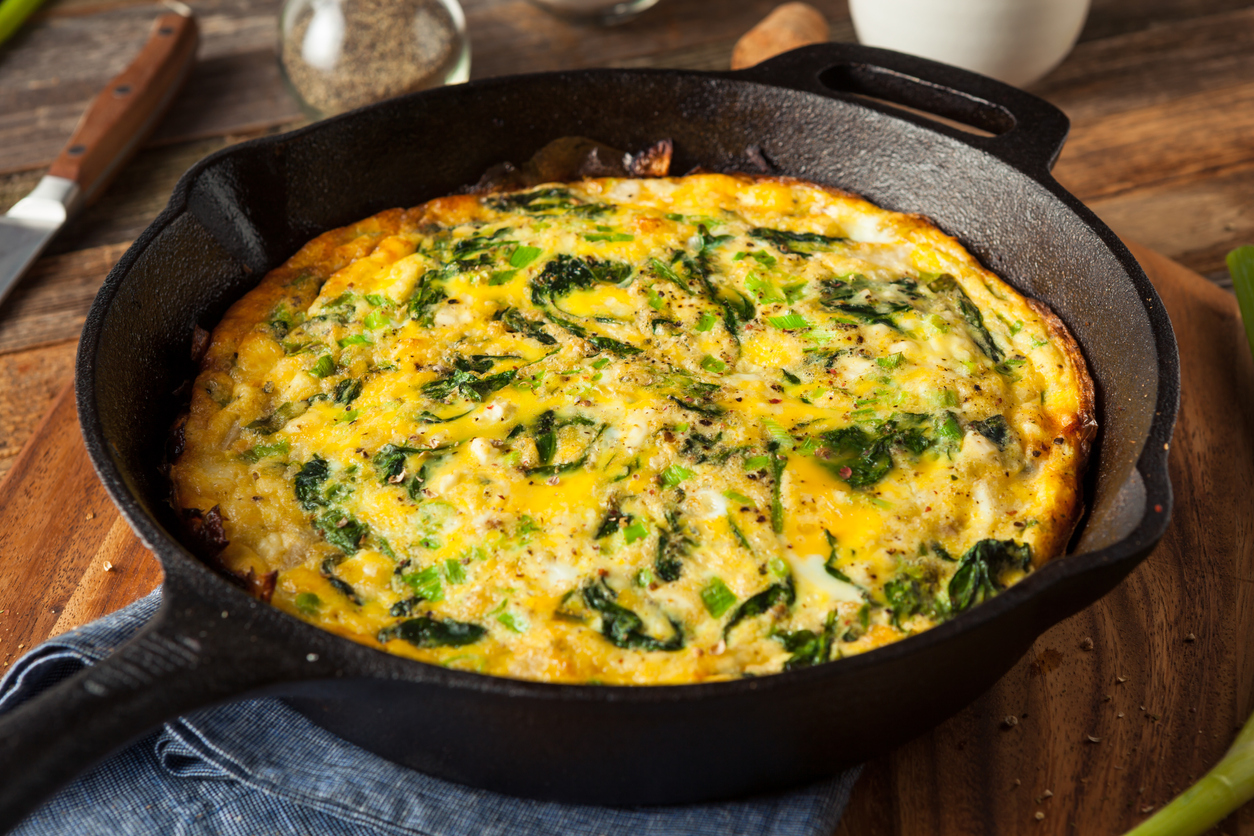 Lemon-Parsley Goat Cheese Frittata