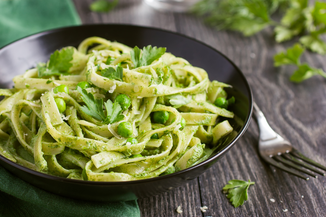 Parsley Pesto Pasta - Food Gardening Network