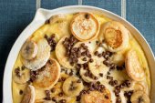 Banana Chip Pancake Casserole