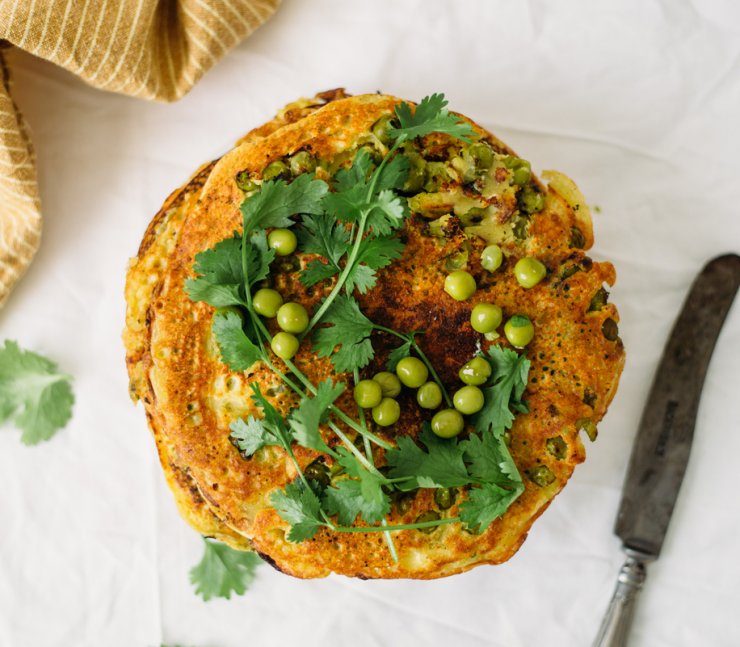 Fennel and Kale Pancakes