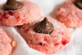 Easy Chocolate Cherry Blossom Cookies