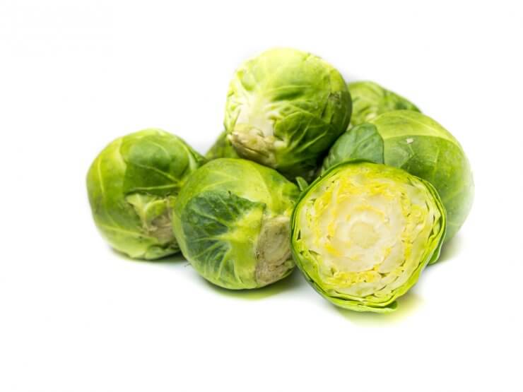 Healthy Brussels sprouts, ready to cook