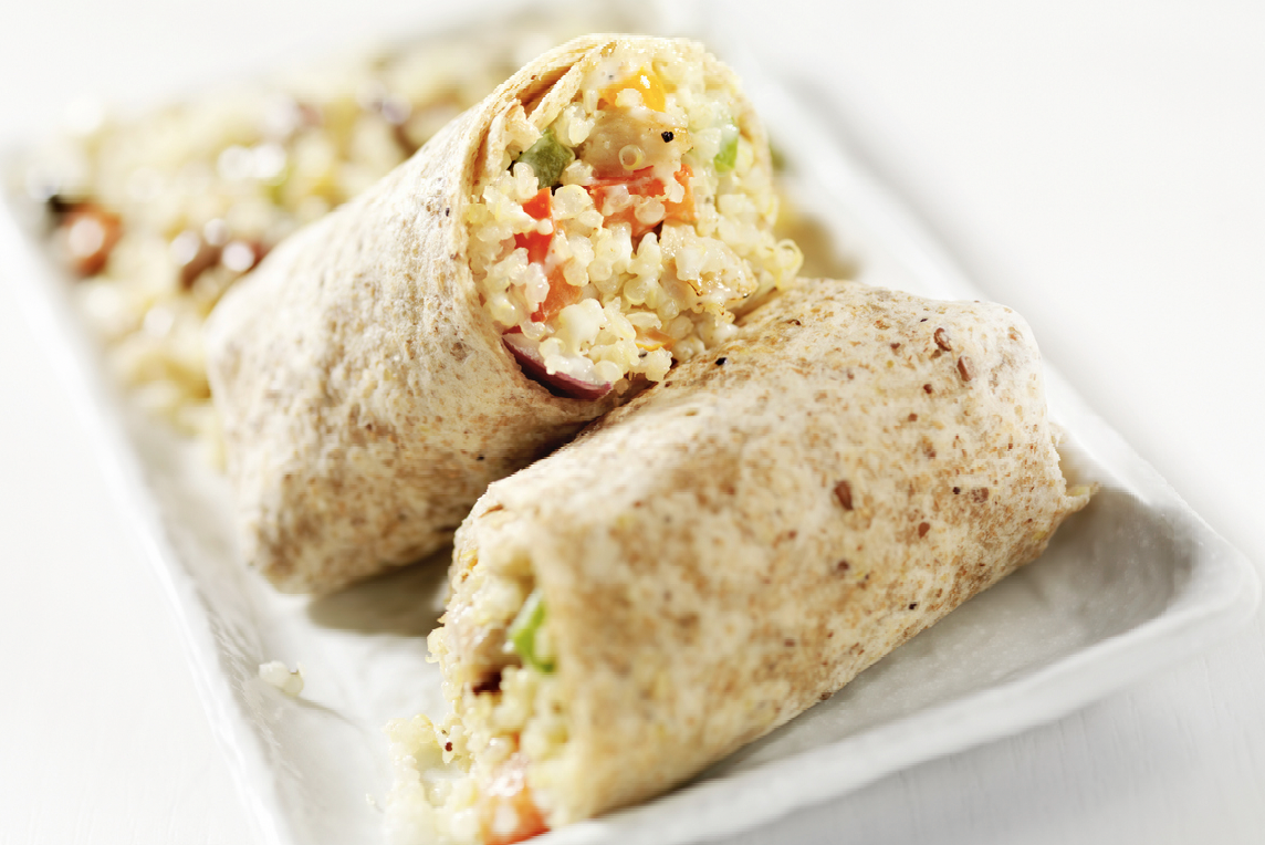 Mexican Quinoa Wraps Food Gardening Network