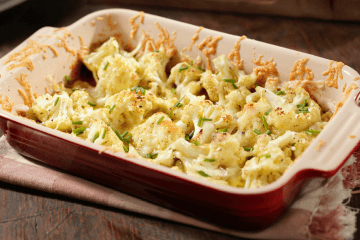 When Cauliflower Met Garlic and Parmesan: Roasted Garlic Cauliflower