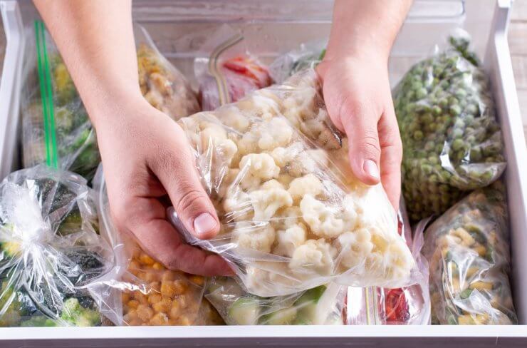 Storing cauliflower in the refrigerator