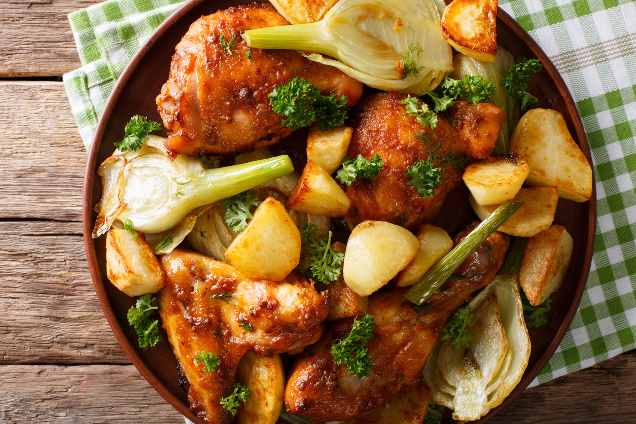 OnePot Chicken with Fennel and Tomatoes Food Gardening Network