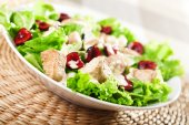 Cherry chicken lettuce wraps