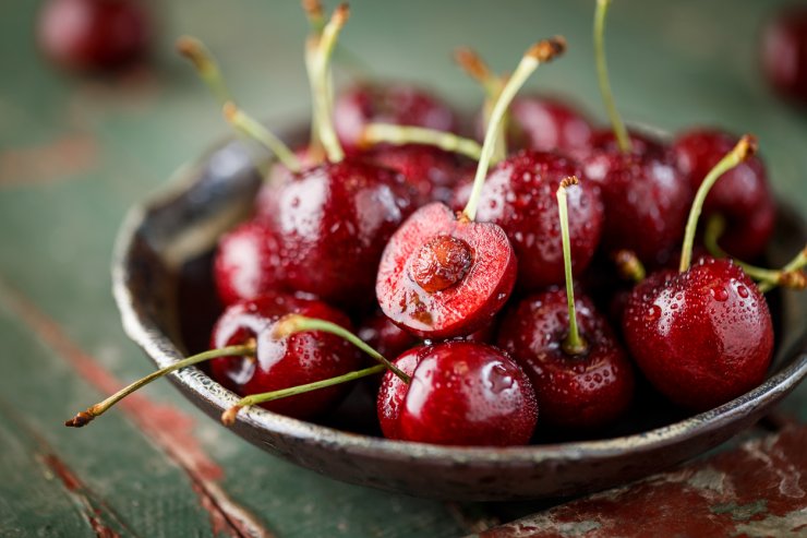 Delicious fresh cherries