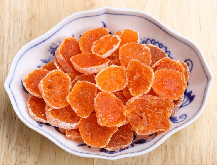 Dried kumquat slices