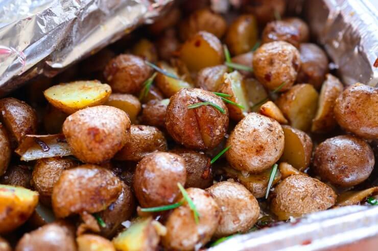 Oven-Roasted Potatoes and Onions