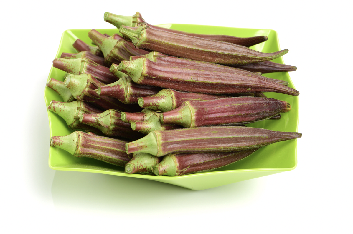 Red Burgundy Okra Food Gardening Network