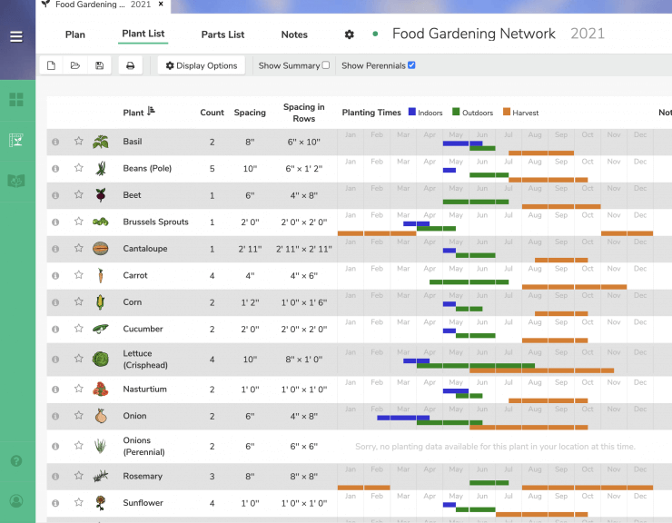 vegetable garden planner app