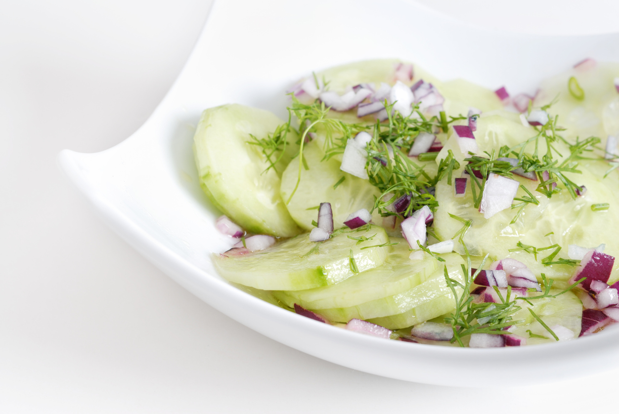Easy Cucumber Salad with Dill Food Gardening Network