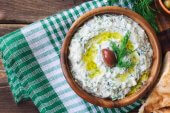 Greek yogurt and dill tzatziki