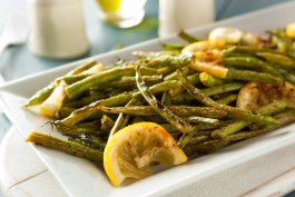 Perfect roasted green beans