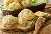 Parmesan Chive Drop Biscuits