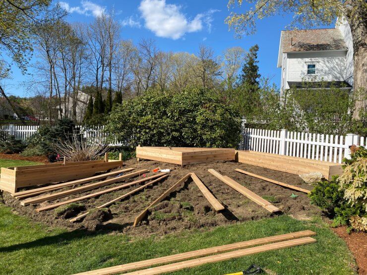 Diy raised garden beds on a slope